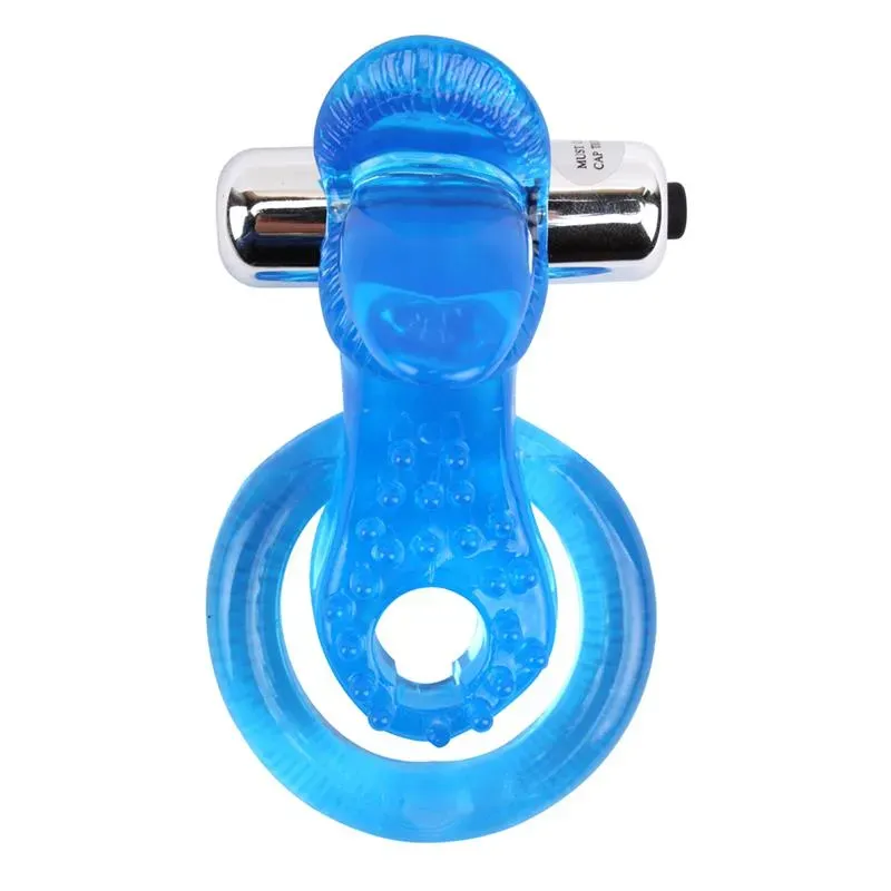 Anillo Vibrador para el Pene The Tongue Azul – Accesorios Pene