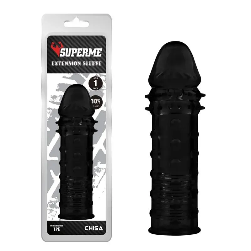 Funda para el Pene Extra Texture Negro – Accesorios Pene