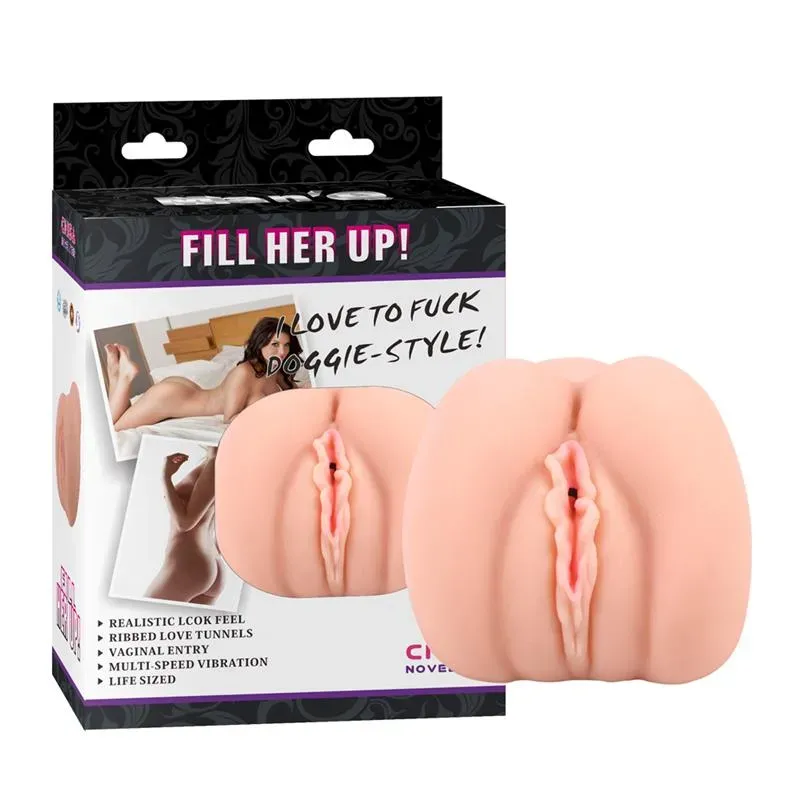 Masturbador Fill Her Up T-Skin 17.7 cm Natural – Masturbadores Ella