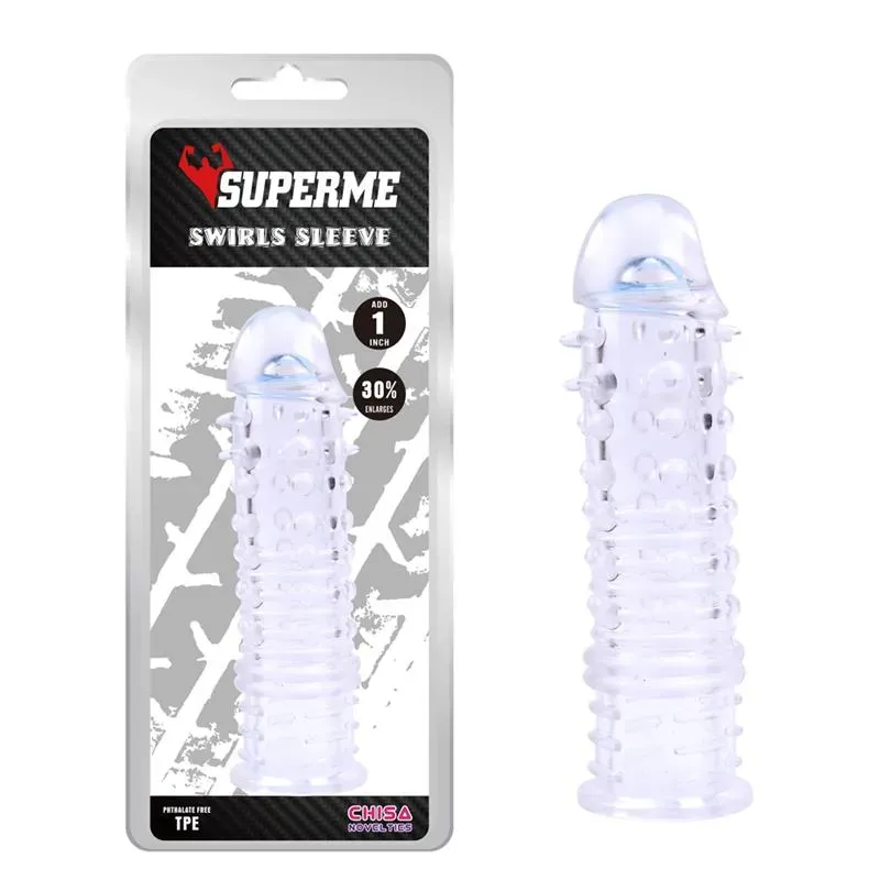 Funda para el Pene Swirls Transparente – Accesorios Pene