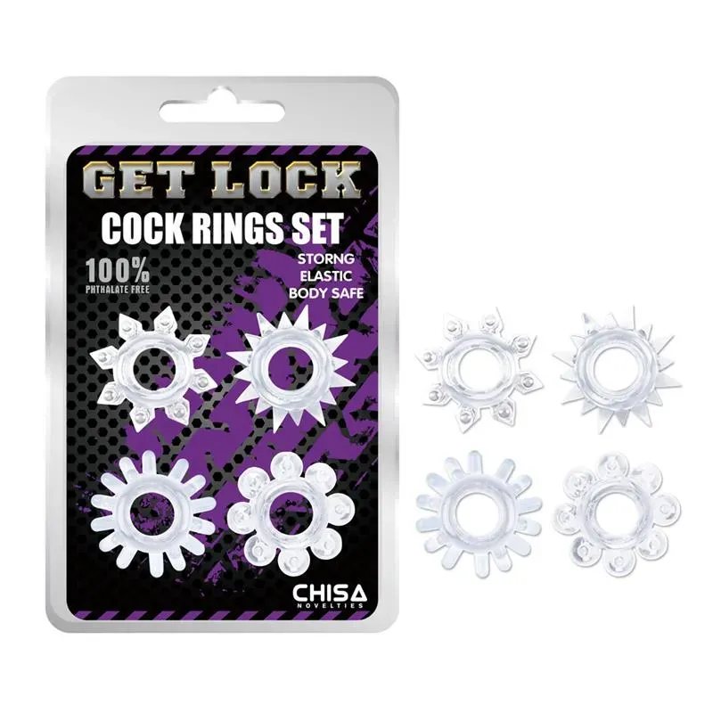 Set de Anillos para el Pene Transparente – Accesorios Pene