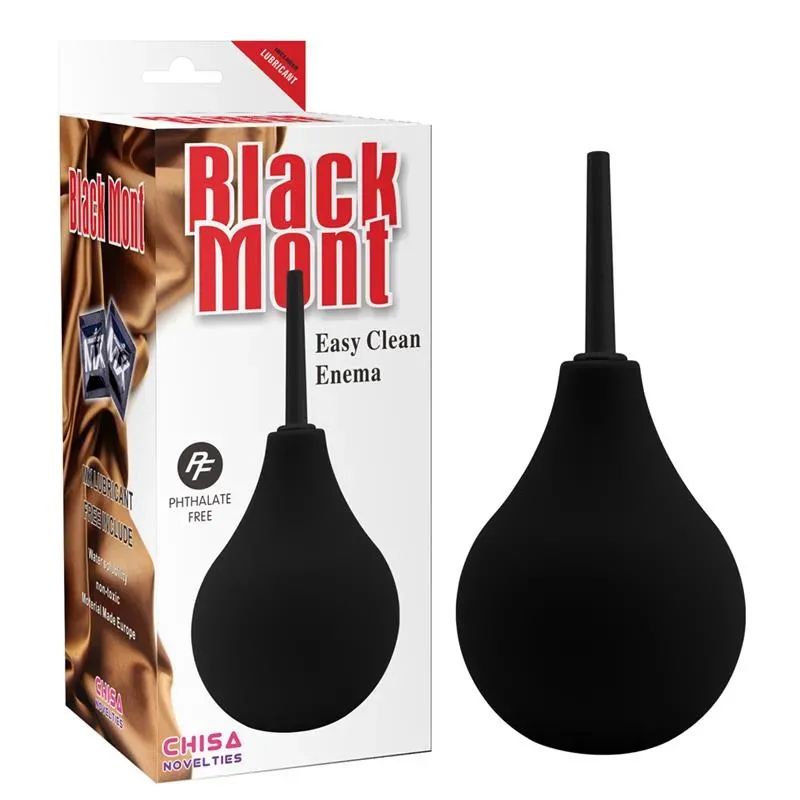Ducha Anal Easy Clean 17 cm Negro – Limpieza íntima