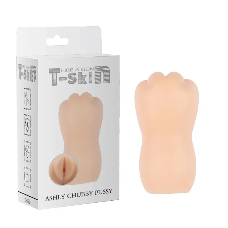 Masturbador Ashly Chubby Vagina T-Skin 13.3 cm Natural – Masturbadores Ella