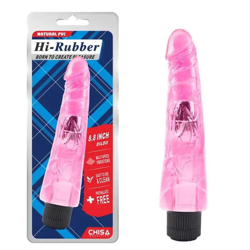 Vibrador Hi-Rubber 8.8 Rosa – Vibradores