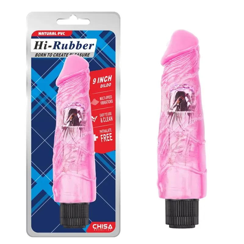 Vibrador Hi-Rubber 9 Rosa – Vibradores