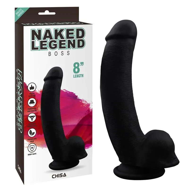 Dildo Realista Boss Color Negro 8 – Dildos