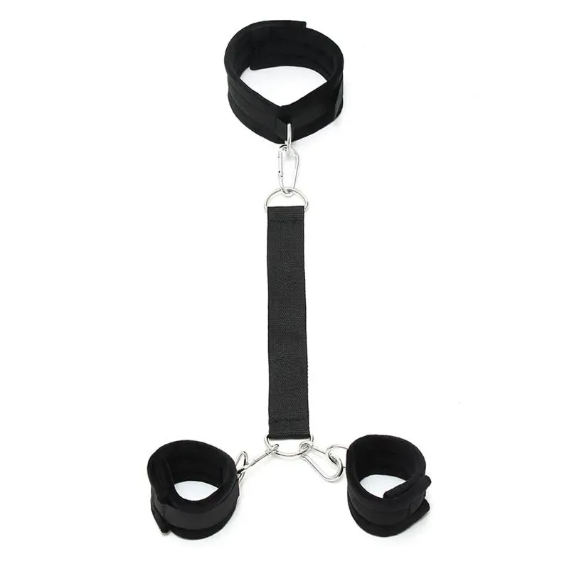 Collar con Esposas Ajustables Negro – Collares