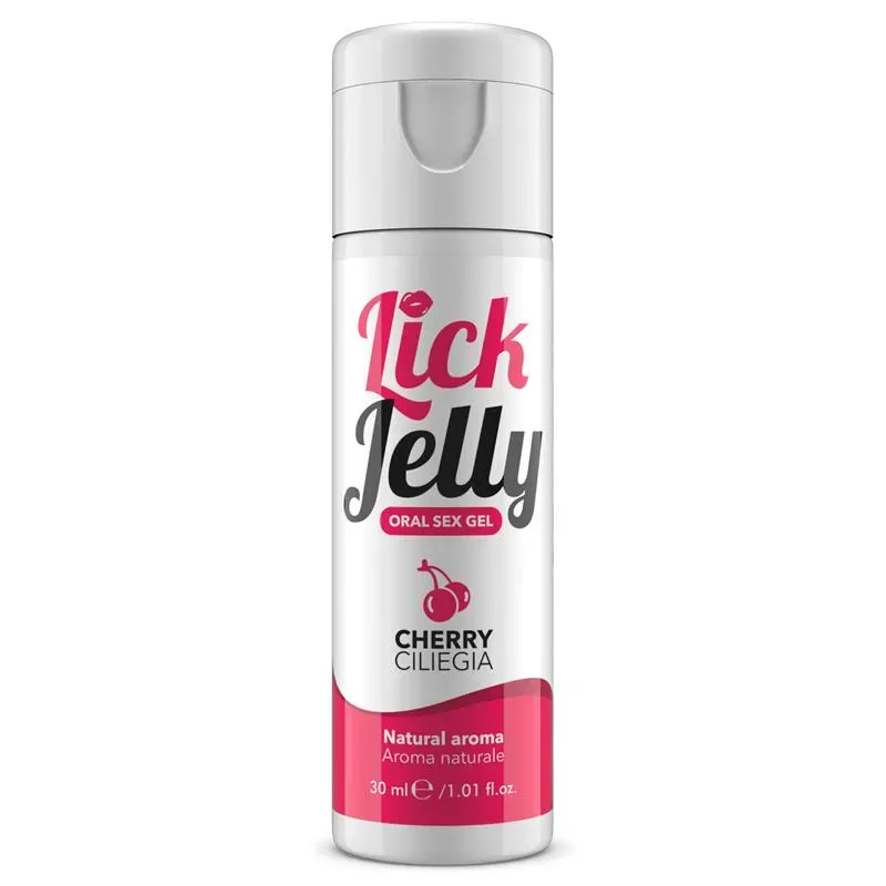 Lick Jelly Lubricante Comestible Base de Agua Cereza 30 ml – Base de Agua