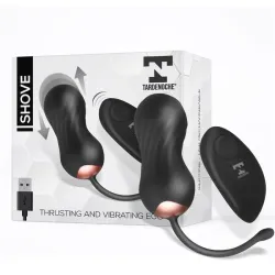 Shove Huevo con Movimiento Thrusting y Vibrador con Control Remoto