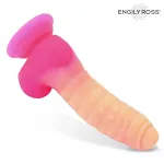 Scalidor Dildo Unicorn Brilla en la Oscuridad Silicona Líquida 18 cm