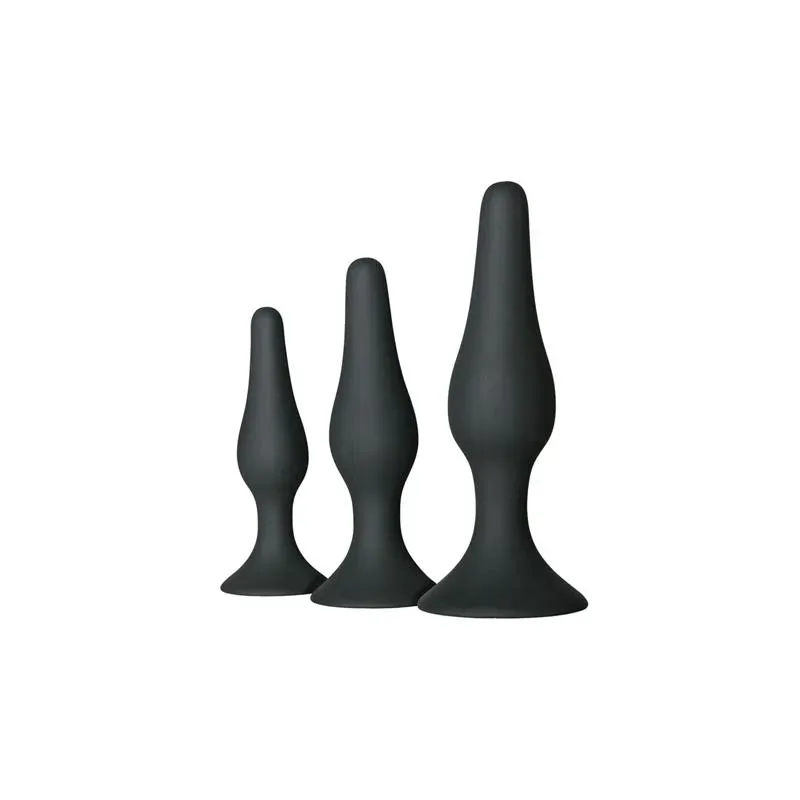 Set de 3 Plug Anal Negro – Anal