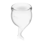 Copas Menstruales Feel Secure Transparent Pack de 2