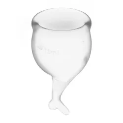 Copas Menstruales Feel Secure Transparent Pack de 2