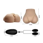 Masturbador Doble Vagina y Ano con Vibración