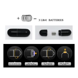 Funda para el Pene con Bala Color Negro