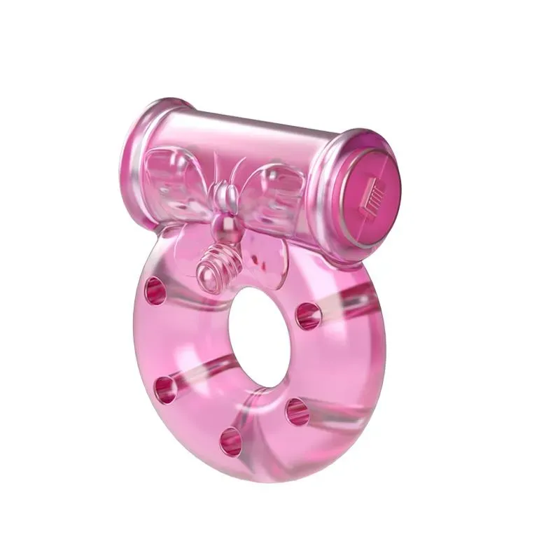 Baile Anillo Vibrador con Preservativo Color Rosa – Anillos Pene