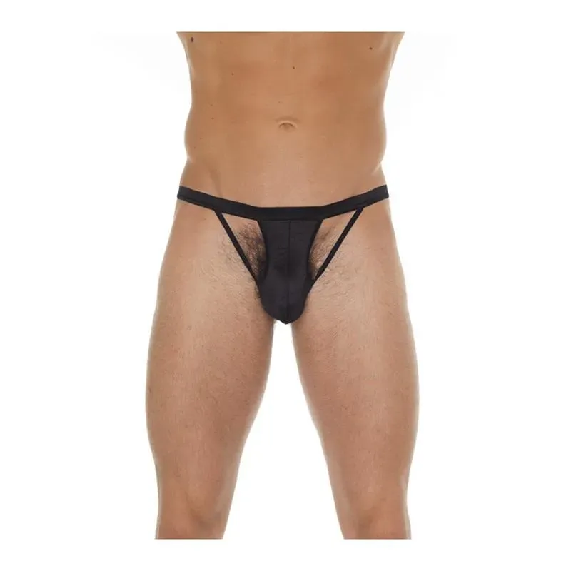Tanga con Tiras Negro Talla Única – Slips, Tangas y Boxers