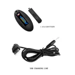 Plug Anal con Vibración y Rotación con Control Remoto USB