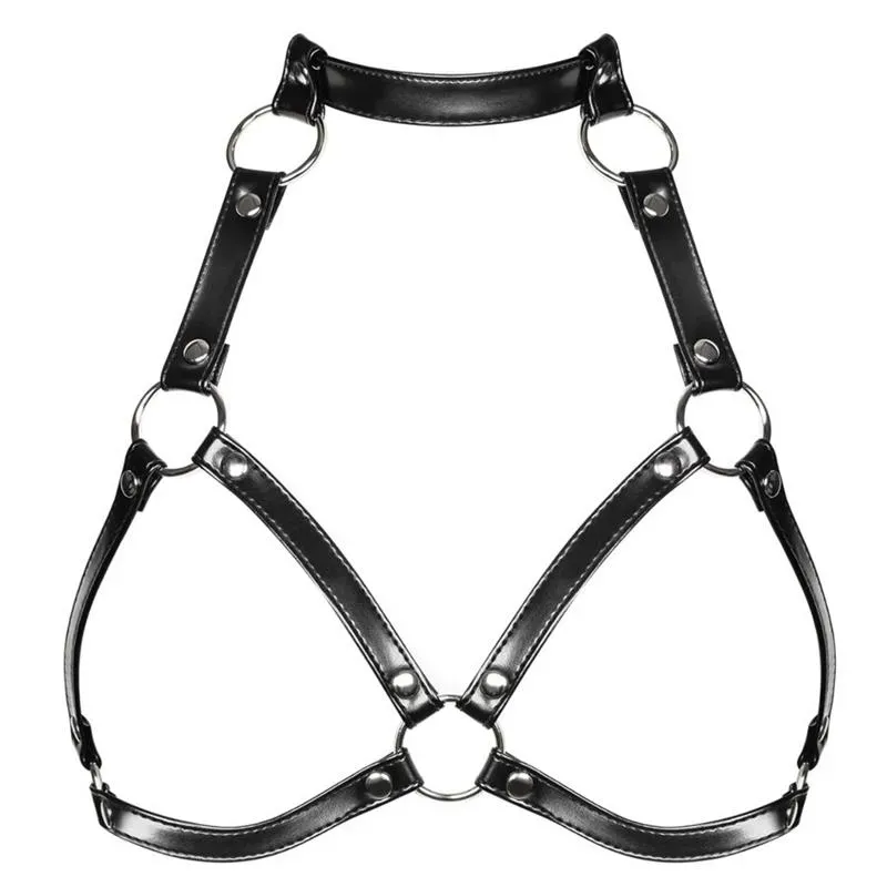 A740 Arnés de Pecho para Bondage Talla Única Ajustable – Fetish/Piel