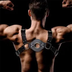 Quovis Arnés Masculino para Bondage Cuero Vegano