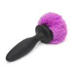Plug Anal con Vibración Doble Base Púrpura Grande