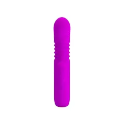 Leopold Vibrador con Función de Movimiento USB Silicona