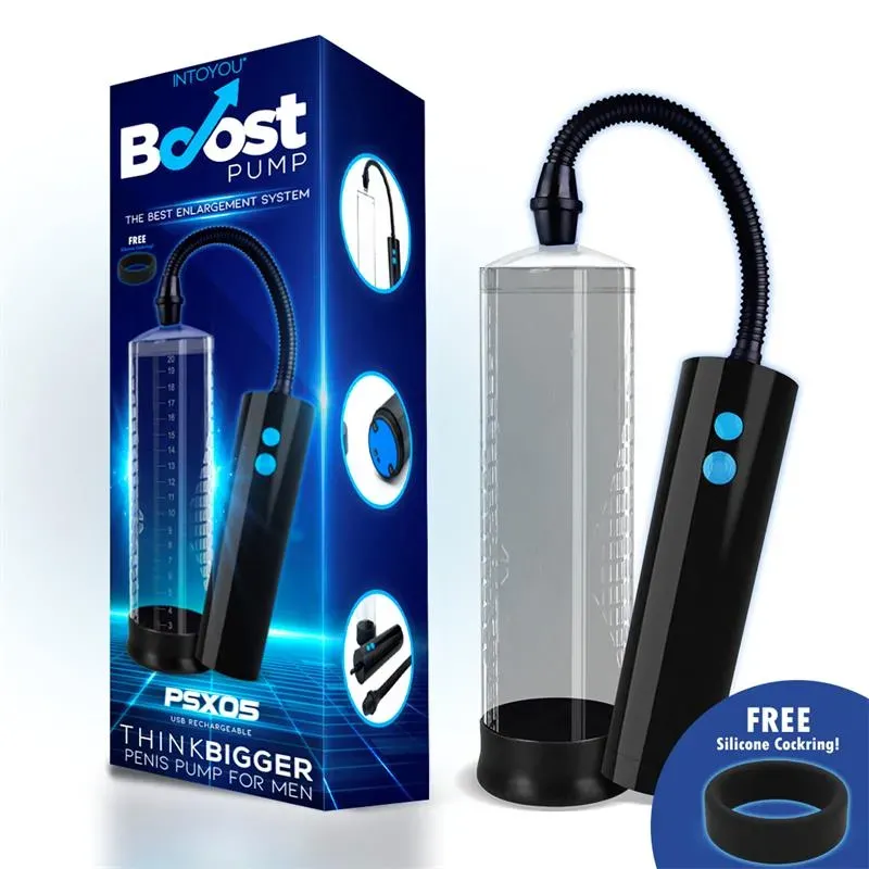 Bomba con Control Remoto para el Pene PSX05 USB Recargable Transparente – Alargamiento del Pene