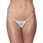 Micro Tanga Plateado Talla Unica
