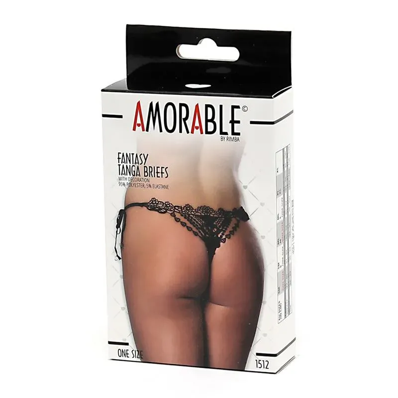 Tanga Fantasia Negro Talla Unica – Braguitas/Tangas/Culottes