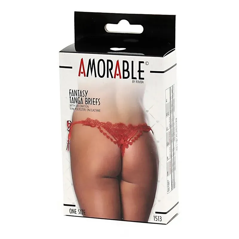Tanga Fantasía Rojo Talla Unica – Braguitas/Tangas/Culottes