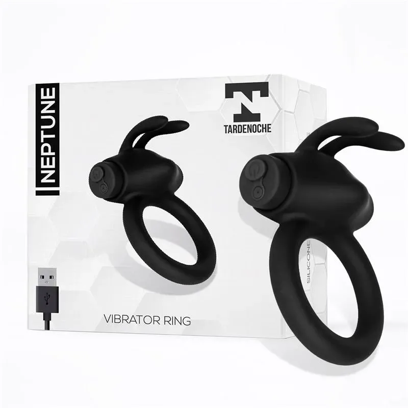 Neptune Anillo Vibrador Silicona Recargable USB – Anillos Pene