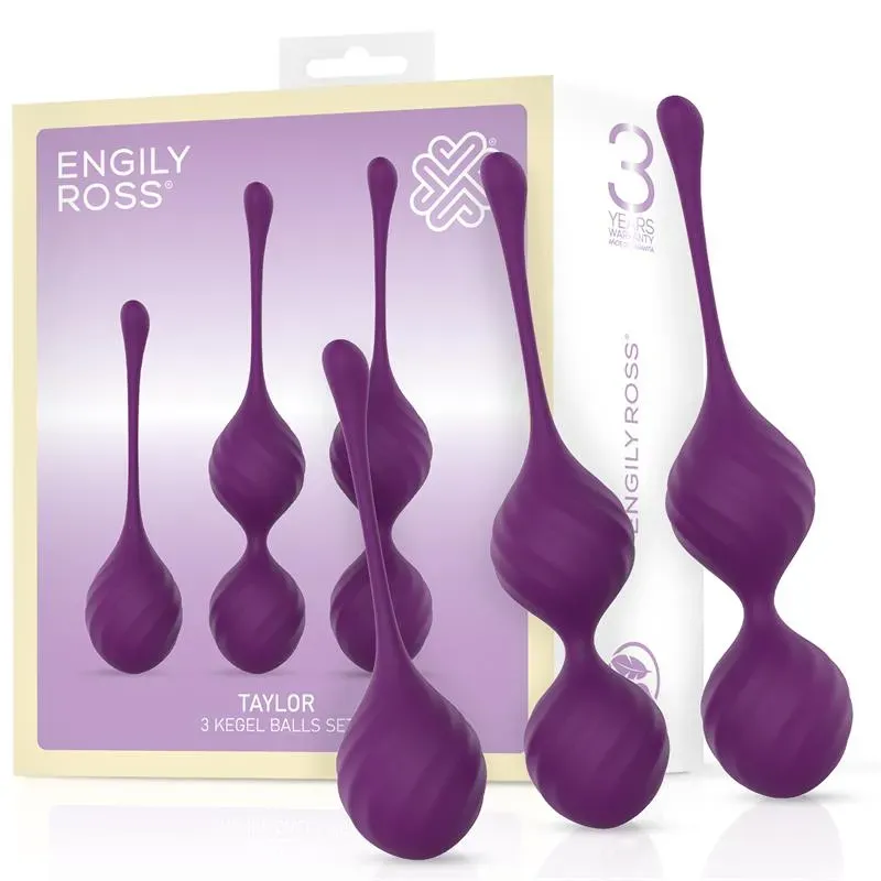 Taylor 2.0 Bolas Kegel Silicona Púrpura – Bolas