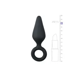 Plug de Silicona Negro - Mediano