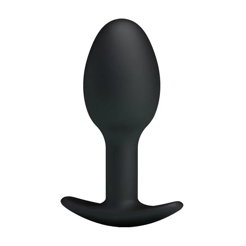 Plug Anal Silicona Negro con Bola – Anal