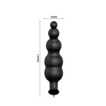 Vibrador Anal Burbujas Negro con Control Remo cl70