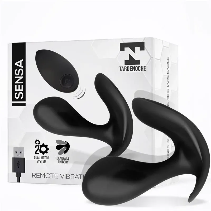 Sensa Estimulador Control Remoto USB SIlicona Líquida Negro – Estimuladores