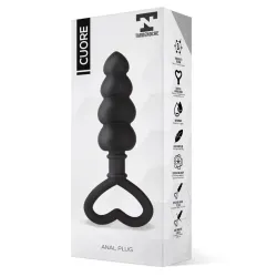Cuore Plug Anal Silicona Negro