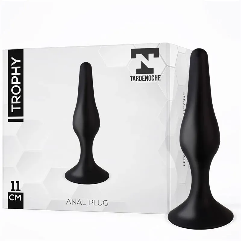 Trophy Plug Anal 11 cm Silicona Negro – Anal