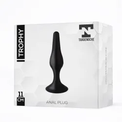 Trophy Plug Anal 11 cm Silicona Negro