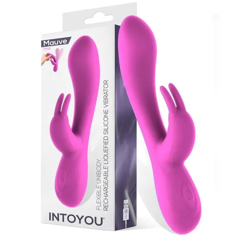 Mauve Vibrador Unibody Silicona Líquida USB Rosa – Vibradores