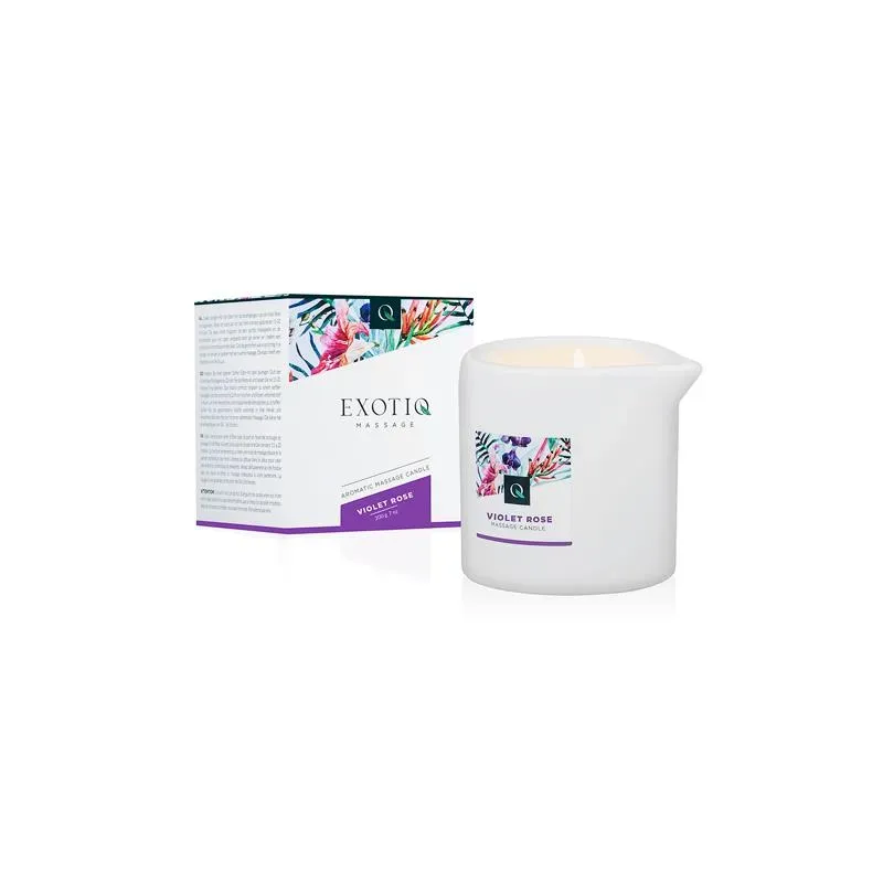 Vela de Masaje Rosa Violeta - 200g – Incienso, Velas de Masaje, Polvos...