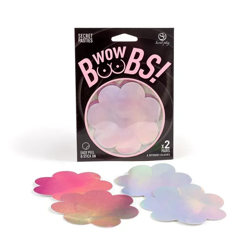 Wow Boobs! Cubre Pezones Flores Holográficos – Pezoneras