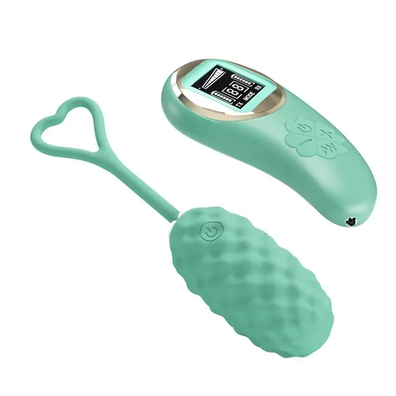 Vivian Huevo Vibrador con Control Remoto Pantalla Digital Verde – Huevos Vibradores