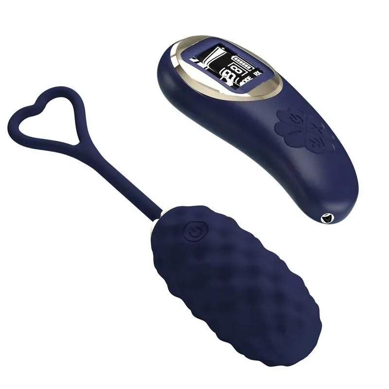 Vivian Huevo Vibrador con Control Remoto con Pantalla Digital Azul – Huevos Vibradores