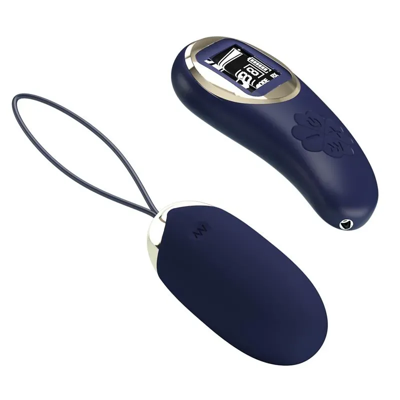 Mina Huevo Vibrador con Control Remoto Pantalla Digital Azul – Huevos Vibradores