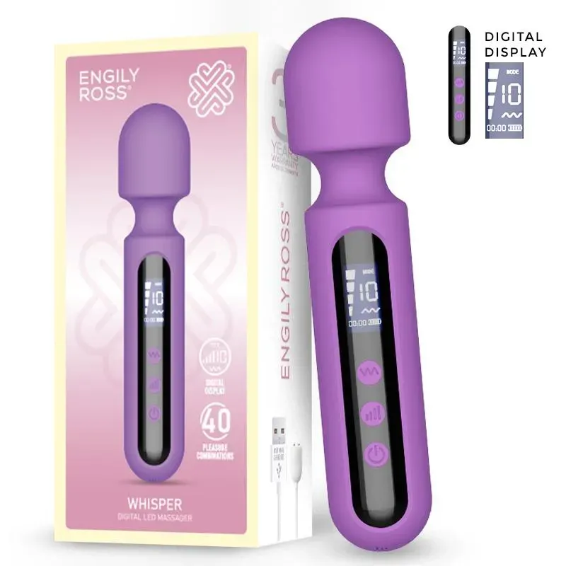 Whisper Masajeador con Pantalla Digital 17 cm – Masajeadores