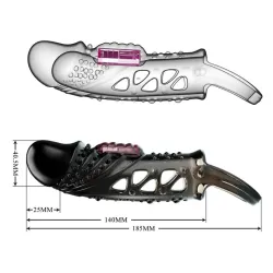 Funda para el Pene con vibracón Negro
