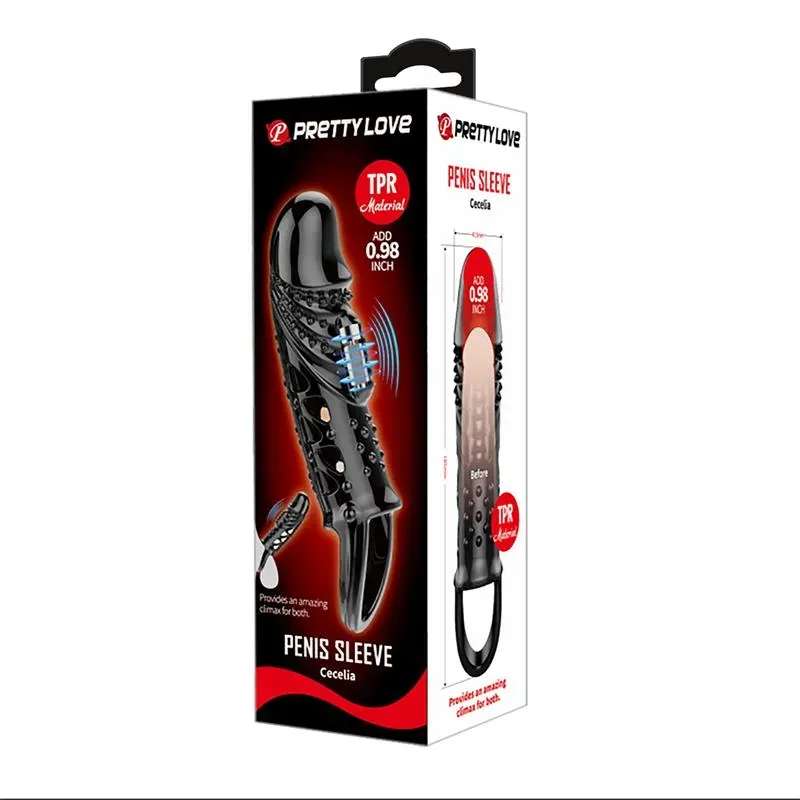 Funda para el Pene con vibracón Negro – Fundas Pene