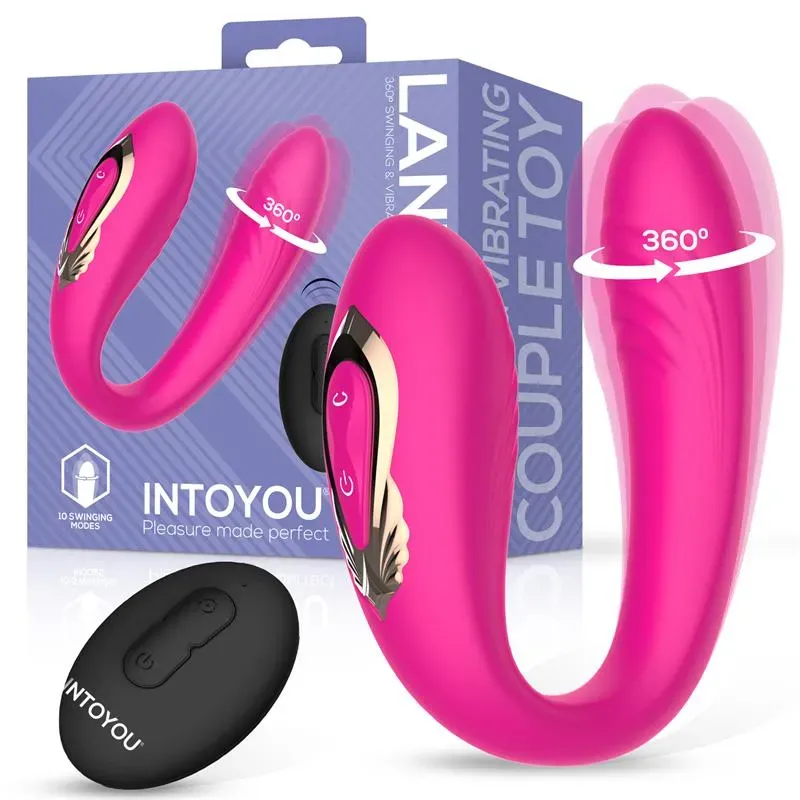 Lanty Vibrador para Parejas con Oscilación 360º y Control Remoto – Estimuladores