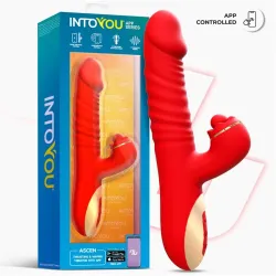 Ascen Vibrador con Thrusting y Waving y APP USB Magnético